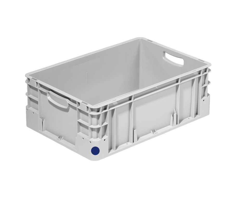 Přepravka Silverline 2272/000300 modrá, OÚ, uzavřená, 2 držáky etiket